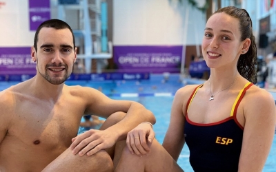 Pau Ribes i Emma Garcia aquest cap de setmana a Paris | Twitter